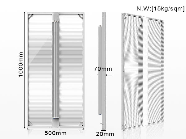 6.25Mm RGB Advertising Transparent Led Screen Display For Retail Shops' Poster
