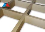 RAL Color Aluminium Grid Ceiling Perforated Suspended W25 X H80 X L440mm