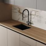 Custom Modern Ready To Assemble Shaker Lacquer Finish Kitchen Cabinets for