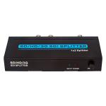 Lossless 3Gbps 1080P SD 1 X 2 SDI Signal Splitter