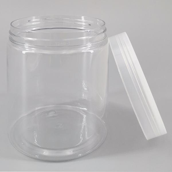 Buy cheap 400ml Transparent PET Plastic Jar With PP Lid Clear Mouth Bottles Food Storage Cosmetic Skincare Packaging from wholesalers