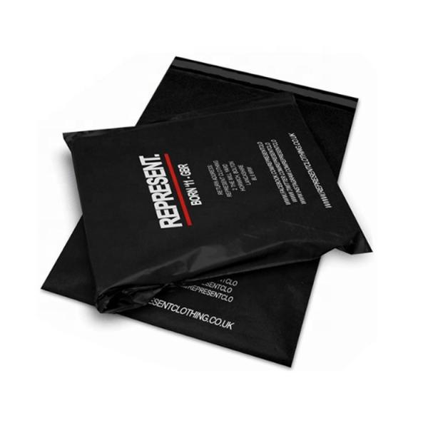 Strong Adhesive Biodegradable Apparel Packaging Custom Private Label Logo