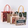 Buy cheap Personalized Natural Canvas Printed Jute Bags Burlap Tote Bag from wholesalers