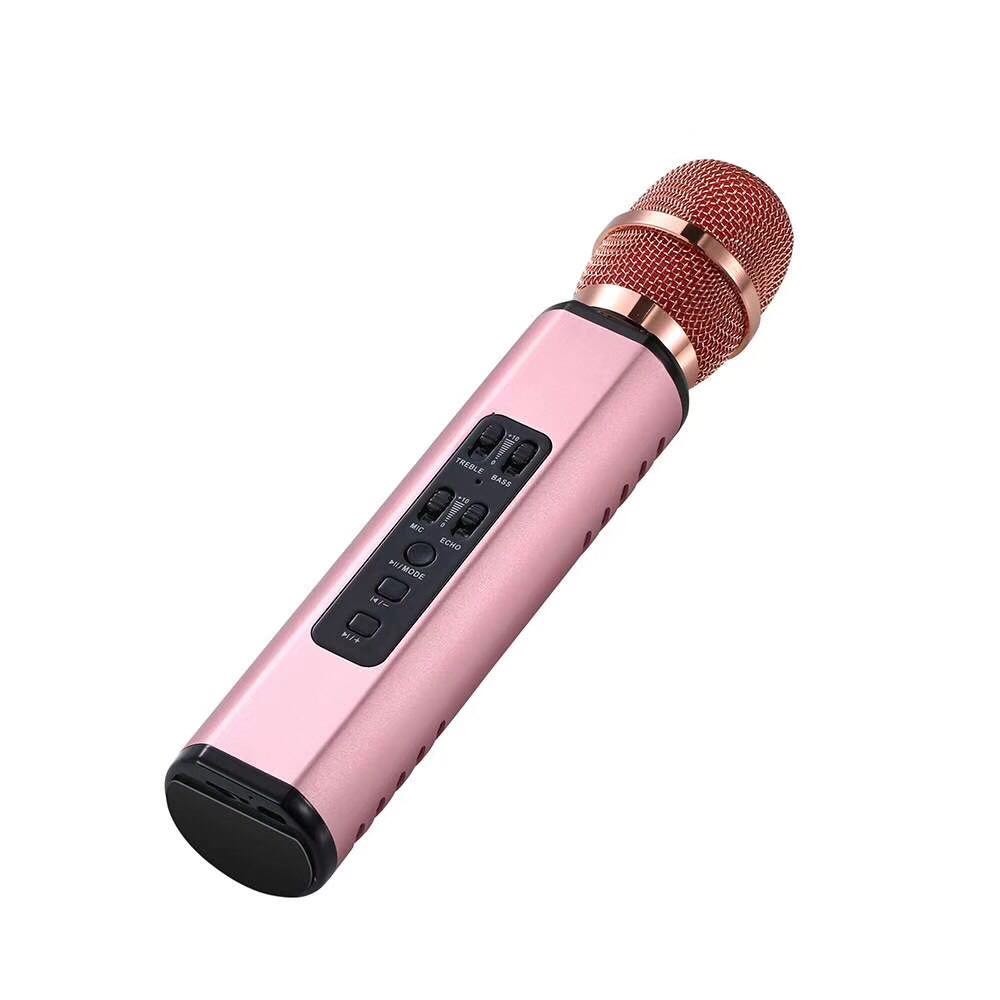 Bluetooth Multifunction Karaoke Microphone Speaker with Rechargeable Battery