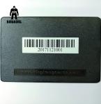 Deboss Text Blank Metal Business Cards , Black Metallic Business Cards With Bar
