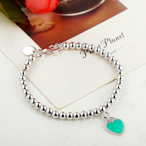 Buy cheap 925 sterling silver bead chain enamel love bracelet wholesale from wholesalers
