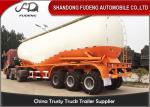 Carbon Steel V shape Bulk cement tanker trailers 3 axles silo cement carrier