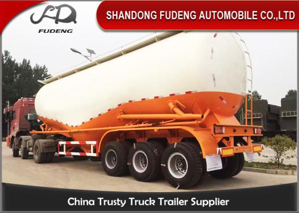 Buy cheap Carbon Steel V shape Bulk cement tanker trailers 3 axles silo cement carrier trailers from wholesalers
