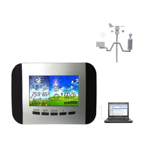 Buy cheap Rain Range 0 To 9 Indoor Wireless Outdoor Weather Station Wind Speed Range 0-50m/S from wholesalers