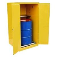 Buy cheap Steel Hazardous Chemical Drum Corrosive Storage Cabinet 3-point self-latching For Flammable Liquids product