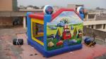 Inflatable Amazing Commercial Grade Bounce Houses With Racing Car Decoration