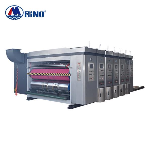 Buy cheap CE Carton Box Flexo Printing Machine , 4 Color Printer Slotter Machine 30KW from wholesalers