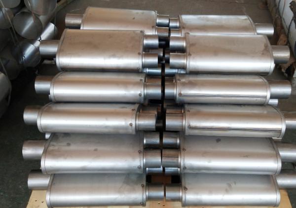 Buy cheap Stainless Steel 409 Center Universal Exhaust Muffler Races 12 Inlet / Outlet 2.5" 63mm from wholesalers