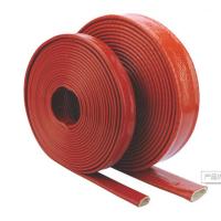 Buy cheap Silicone Coated Fiberglass Sleeving Conduit , High Temperature Flame Retardant product