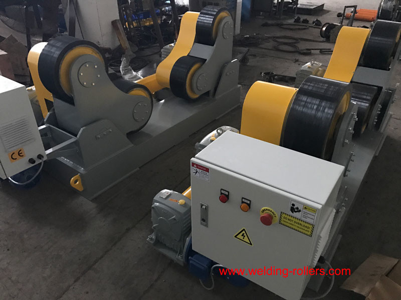 60 Ton Welding Pipe Rollers For Wind Tower Heavy Duty Pipe Roller Stands