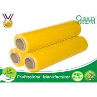 Buy cheap Yellow Packaging Stretch Wrap Film PE Material For Lastic Raw Material product