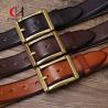 Buy cheap Standard Width Retro Style Genuine Leather Belt For Men 3 Color from wholesalers