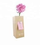 Wooden Digital LED Clock with Flowerpot Beautiful Home Decorative