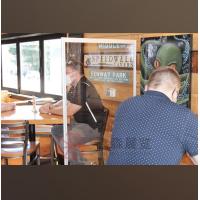 Buy cheap Clear room divider healthy safeguard adjustable screen sneeze shield Restaurant product