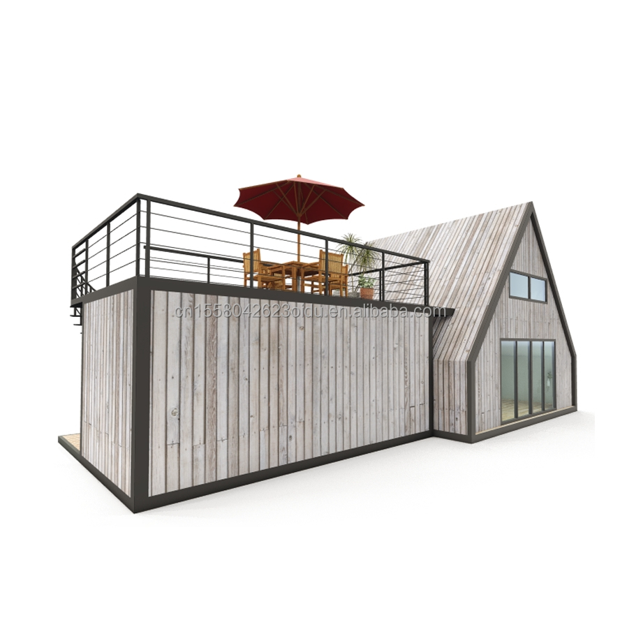Modern Design Sandwich Panel Wooden Triangle House for Hotel Beach Sunroom Vacation Featuring Stylish Container Design