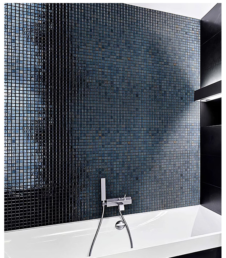 Mosaic Wall Decor PET Wall Panel Bamboo Charcoal Fiber Wood Veneer Board