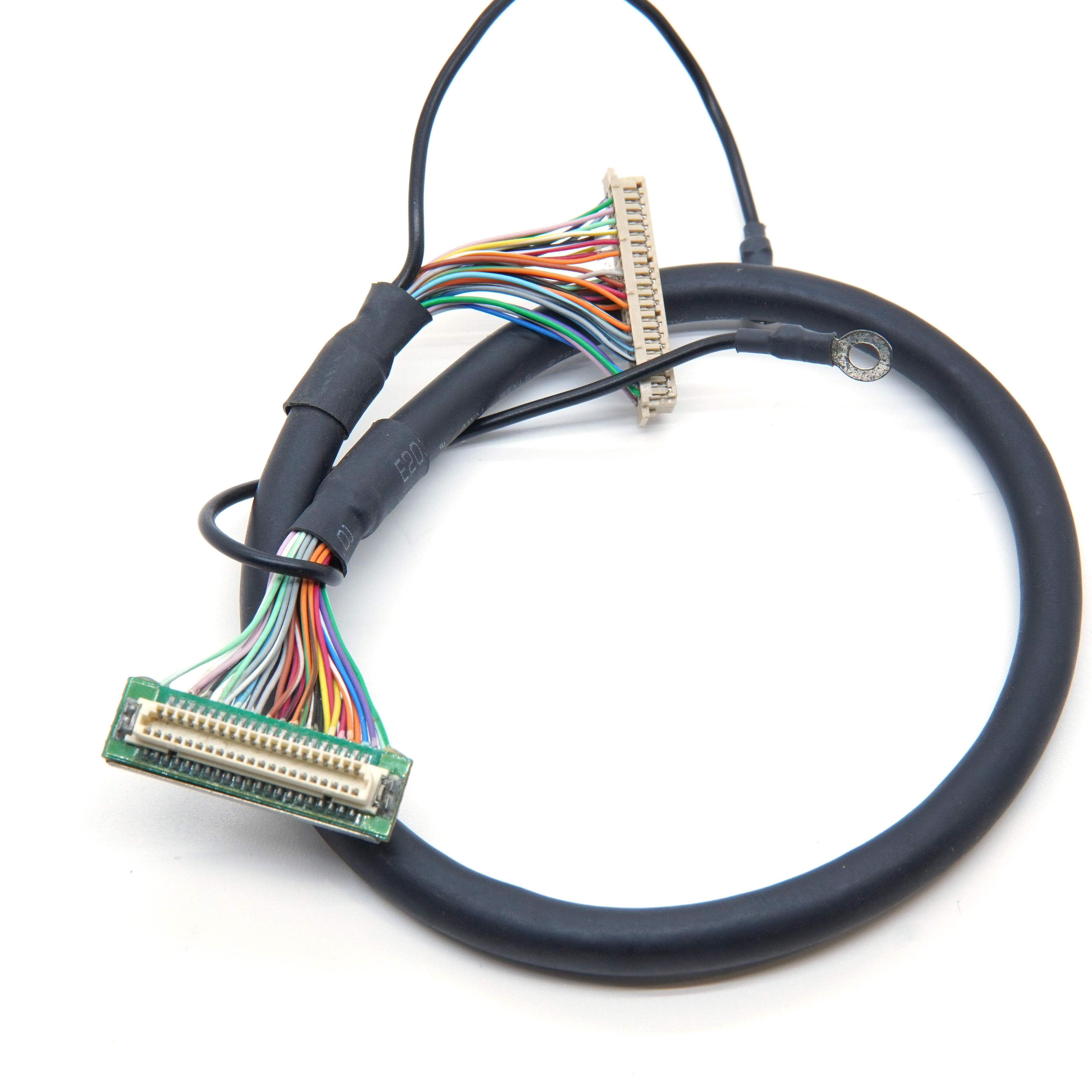 DF9 41P Industrial Grade Medical Wire Harness HIROSE DF9 41 Pin Screen Display Cable Female Hot Press Flat Connect