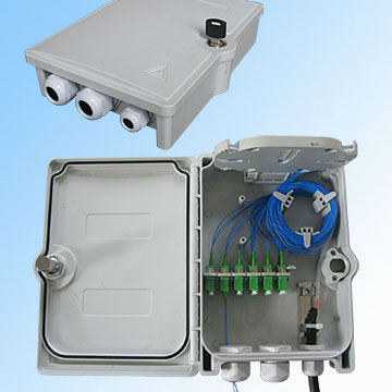 Micro Splitter Fiber Termination Box Passive Optical Points FTTH 16 SC Adapter