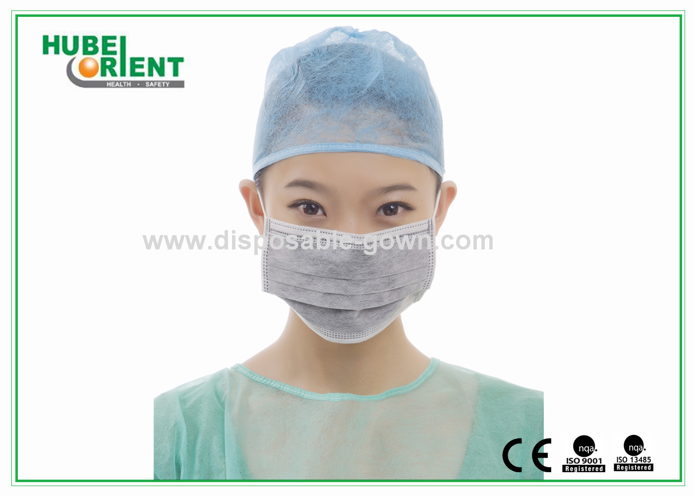 None Sterile Surgical Double Elastic Non-Woven Medical Disposable Face Mask