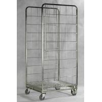Buy cheap Zinc Galvanized Foldable Storage Trolley / Roll Cage Container 717 * 823 * 1715 Mm product