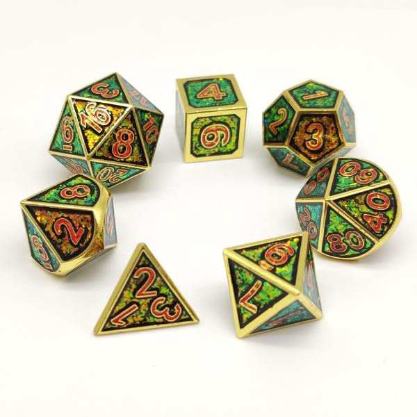 Buy cheap Antiwear Waterproof Metal Polyhedral Dice Nontoxic Neat Sharp Edges from wholesalers