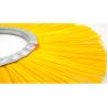Buy cheap PP Wire Flat Disc Wafer Road Sweeper Brush Yellow Customized Color from wholesalers