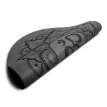Round Type Non Slip Custom Printed Fitness Gym Sports 4 mm Natural Rubber PU