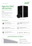 AKS Jinko Solar Module Mono Photovoltaic 540W 545W 550W 555W 560W All Black
