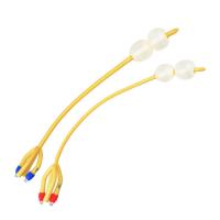 Buy cheap 16fr 4 Way Double Balloon Latex Foley Catheter Disposable Silicone Coated product