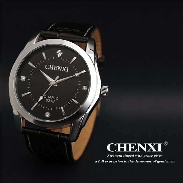 Black White Watch Wholesale Top Quality Stainless Steel Summer Fashion Leather Watch