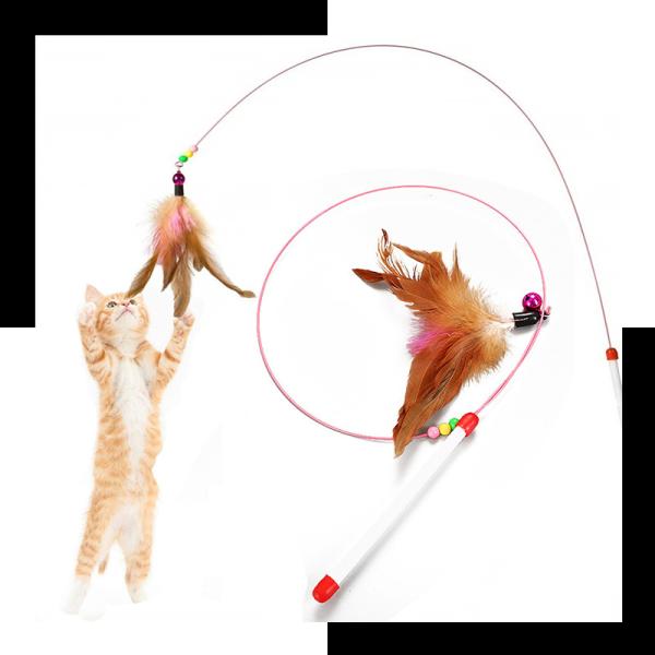 Buy cheap Hallupets Cat Pet Toys Cat Feather Teaser Wand from wholesalers