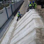 Modern Design High Flexural Strength Railway Concrete Fabric Blanket Filled