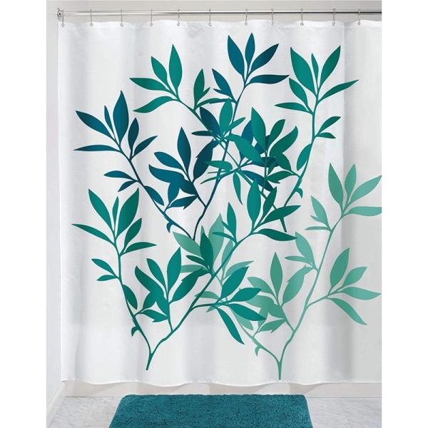 Buy cheap Walmart Bathroom Leaves Plastic Waterproof Thick Window Shower Curtains With Hooks from wholesalers