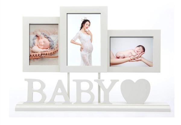 Buy cheap Baby Wooden Photo Frames Handprint / Footprint Photo Frame Home Decoration Gifts from wholesalers