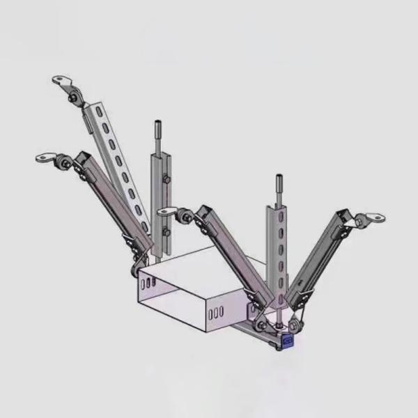 Buy cheap Adjustable Height Seismic Support For Cable Tray With Bolted Mount 4 Inches Wide from wholesalers