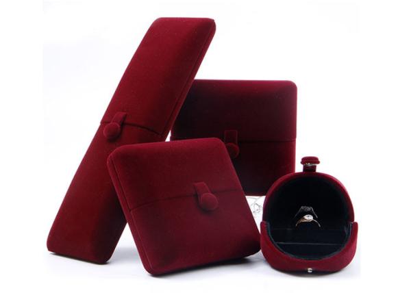 Buy cheap Flannel Fabric Luxury Jewellery Gift Boxes With Unique Double Opening Method from wholesalers