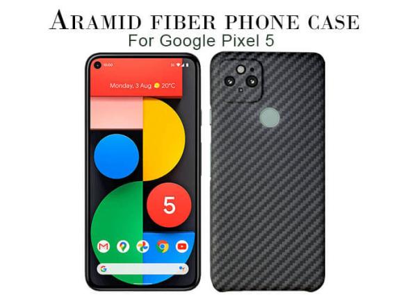 Buy cheap Anti Fingerprint Aramid Fiber Phone Case For Google Pixel 5 Carbon Fiber Cover from wholesalers