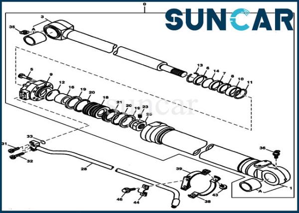 Buy cheap 9178294 Replacement Bucket Seal Kit Cylinder Kits Fits John Deere 230LCR 790ELC 230LC from wholesalers