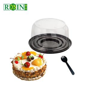 Wholesale 6 Inch Round Plastic Bakery Packaging Cheese Birthday With Clear Lid from china suppliers