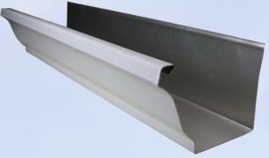 Buy cheap G.i. Steel Sheet Half Square Gutter Roll Forming Equipment 1 Inch Single Chain Drive 4Kw Hydraulic cutting from wholesalers