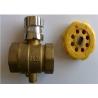 Buy cheap Leakproof Lockable Brass Ball Valve , PTFE Ring Threaded Ball Valve from wholesalers
