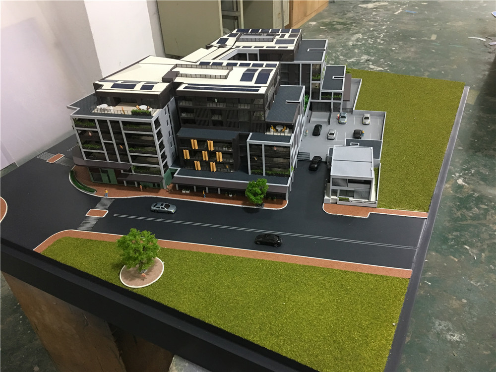 Abs and acrylic table display 3d scale house model for apartment