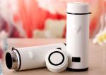 Luxury hot water drinking bottle vacuum stainless steel led heart cup