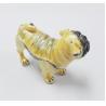 Buy cheap gold plated dog with crystal charm animail trinket boxes wholesale from wholesalers