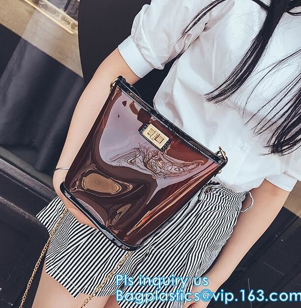 Waterproof Promotional Clear Tote Pvc Handle Shopping Bag, PVC Mat Waterproof Reusable Tote Shopping Bags, Summer Soft P